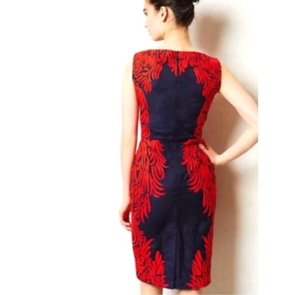 Anthropologie PANKAJ & NIDHI Woman’s 0 Petite Spice Tree Appliqué Sleeveless Dre - Picture 5 of 11